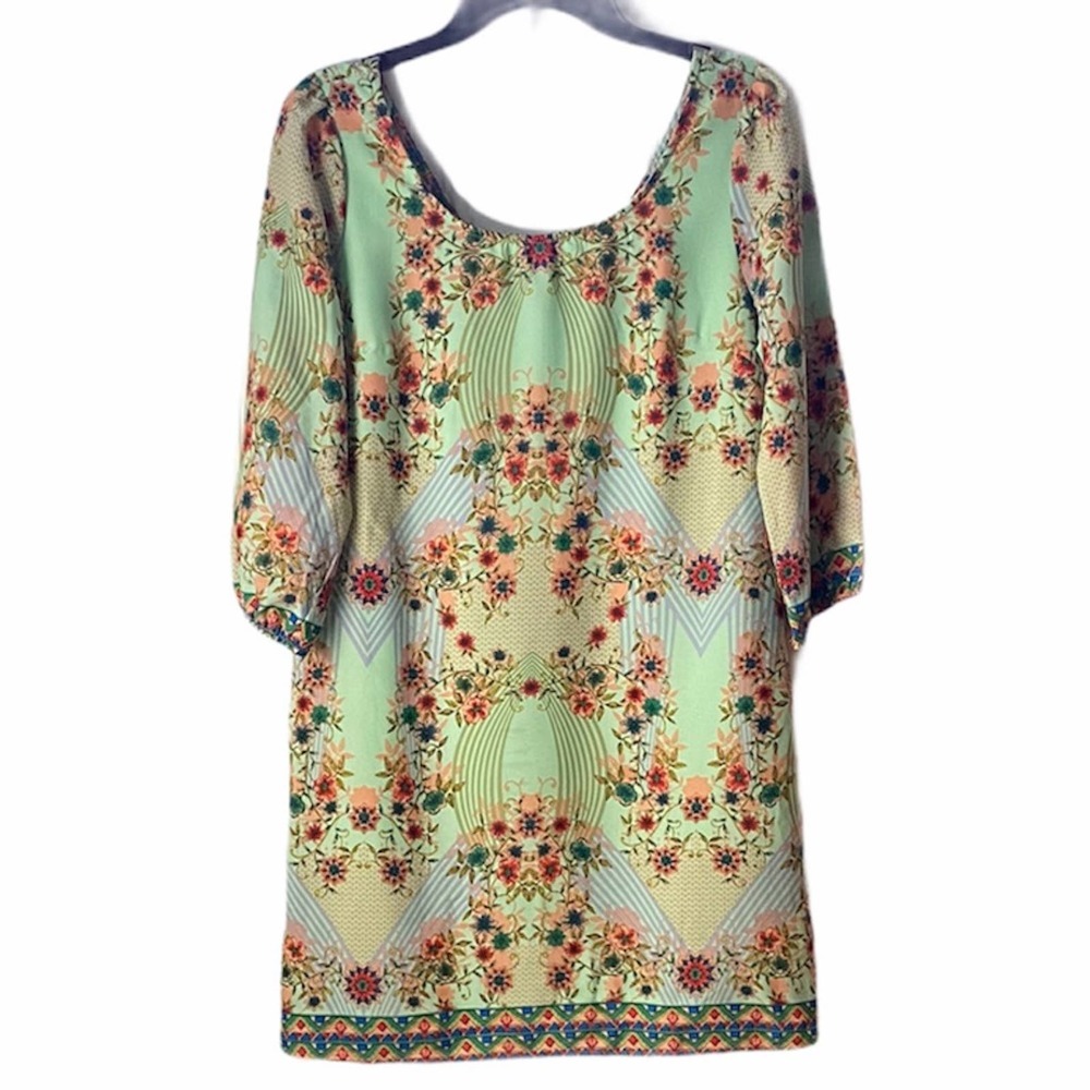 Pink Owl Floral Dress Size M